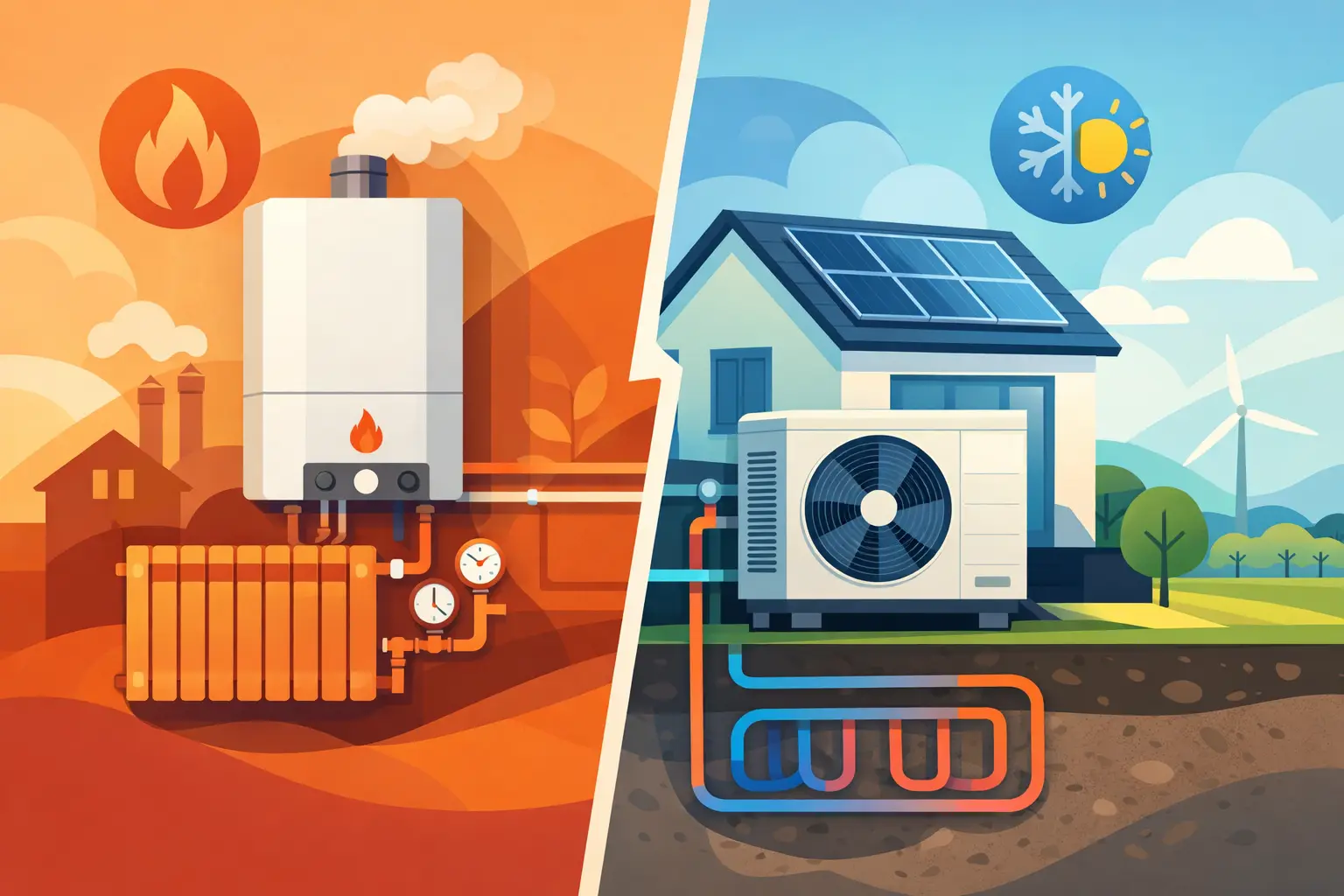 Read more about the article Boiler or Heat Pump? Choose the Right Heating
